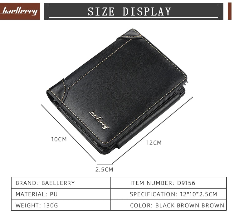 Portefeuille Baellerry noir en main