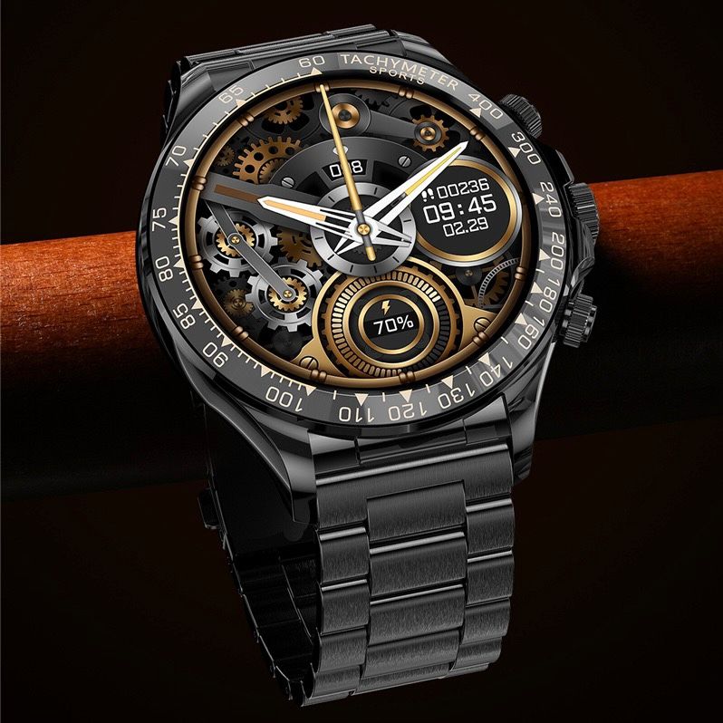 Montre de luxe connectee EX108 - 3 bracelets