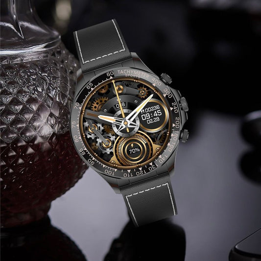 Montre de luxe connectee EX108 - 3 bracelets